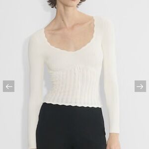 Aritzia Wilfred soloist knit top